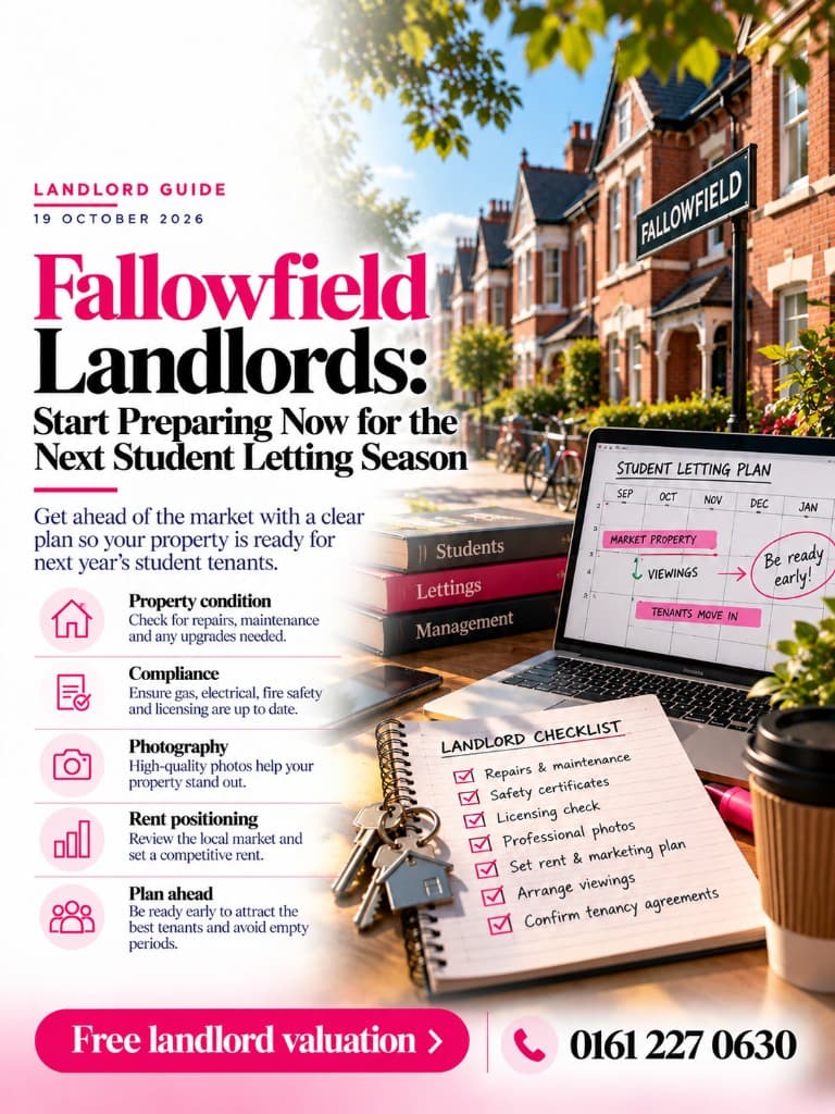 Fallowfield Landlords: Start Preparing Now for the Next Student Letting Season